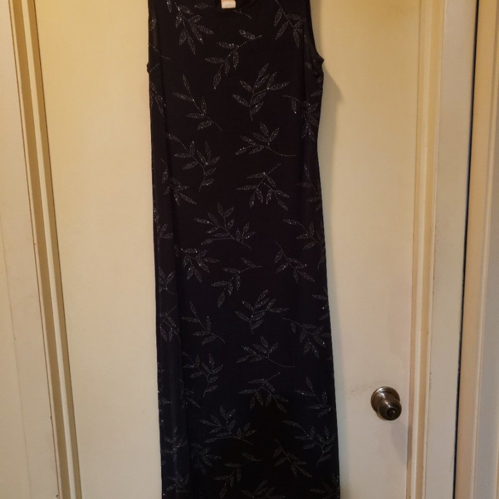 Black Evening Dress with sequins